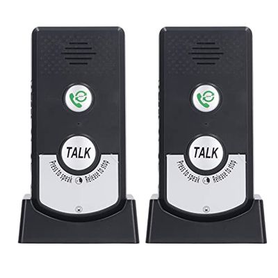 2 Way Voice Intercom Home Voice Intercom Doorbell Super Long Range, Sturdy ABS Intercomunicador 410M to 490M Doorbell System Unit Waterproof Intercom for Home Office