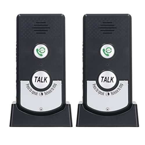 2 Way Voice Intercom Home Voice Intercom Doorbell Super Long Range, Sturdy ABS Intercomunicador 410M to 490M Doorbell System Unit Waterproof Intercom for Home Office