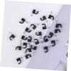 Angoily 200pcs Black Plastic Cable Clips for Wire Management Easy Install Cord Organizer for Home Office and School Compatible Power Cords and Phone Lines view 3