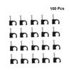 Angoily 200pcs Black Plastic Cable Clips for Wire Management Easy Install Cord Organizer for Home Office and School Compatible Power Cords and Phone Lines view 4