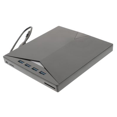 Angoily Portable External DVD Drive Ultra-Slim USB Cd DVD Writer with High-Speed Data Transfer Compatible with Laptops and Desktops No Driver Required