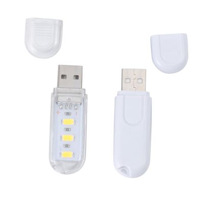 Angoily 12pcs Warm White USB Night Light Mini Desk Lamp Touch Control Portable USB Drive Shape Led Lamp for Laptop Keyboard Home Dorm School