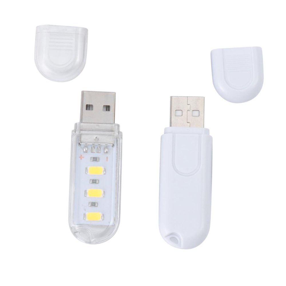 Angoily 12pcs Warm White USB Night Light Mini Desk Lamp Touch Control Portable USB Drive Shape Led Lamp for Laptop Keyboard Home Dorm School