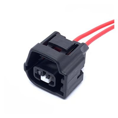BUIEX 2Pin Gearbox BNC Reversing Lamp Plug Wire Harness Car Temperature Sensor Connectors Compatible with Toy~ta 7282-7028-30 7283-7028-30 (Color : 2P of Female, Size : 1 Pc with 15cm 18AWG)