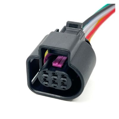 BUIEX 6-Pin Automotive Throttle Sensor Female Waterproof Electronic Connector Harness 1928404669 Compatible 4H0973713(5Pcs)