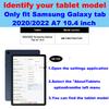 NANRUIL for Samsung Galaxy Tab A7 10.4 inch Case with S Pen Holder 2020/2022 Model(SM-T500/T505/T507) Genuine Leather Cover Protective Shell,Auto Wake/Sleep.Black view 2