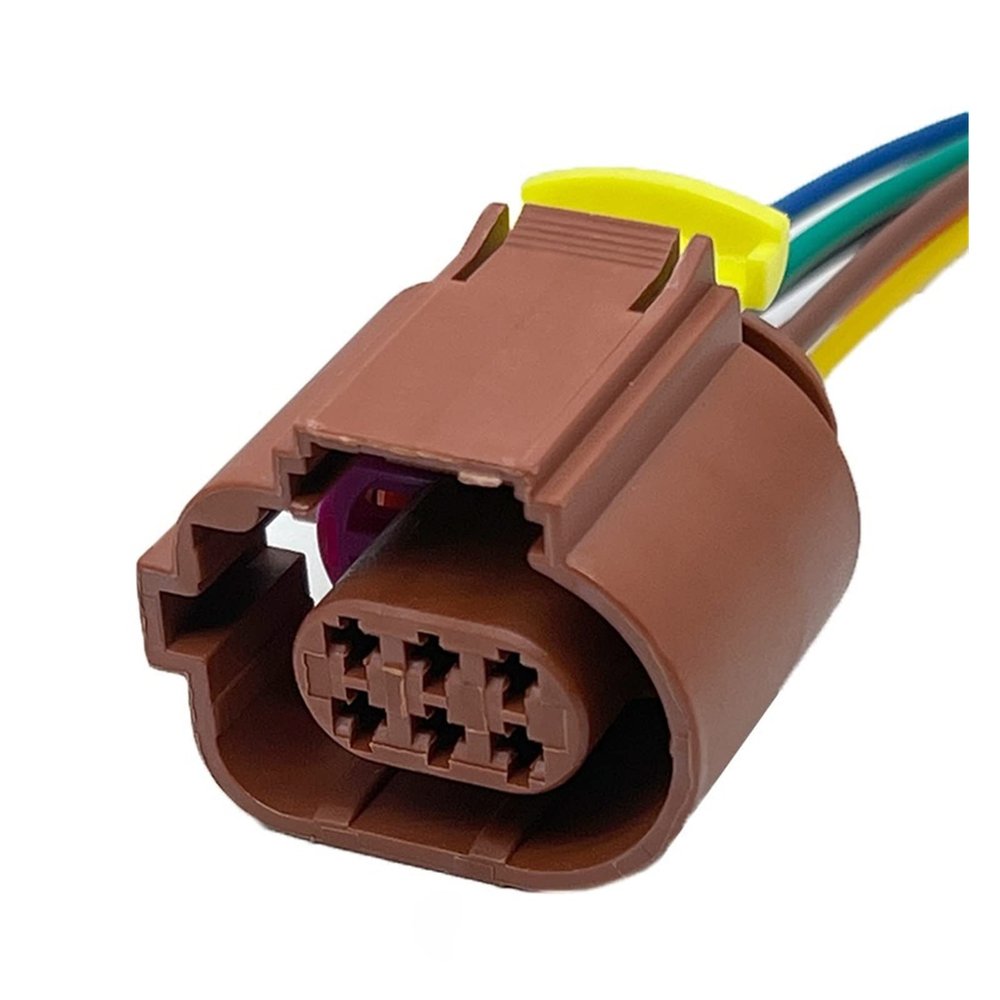 BUIEX 6 Pin Auto Steering Gear Pump EGR Waste Valve Plug Wire Harness Throttle Position Sensor Connector 284716-3 284717-3