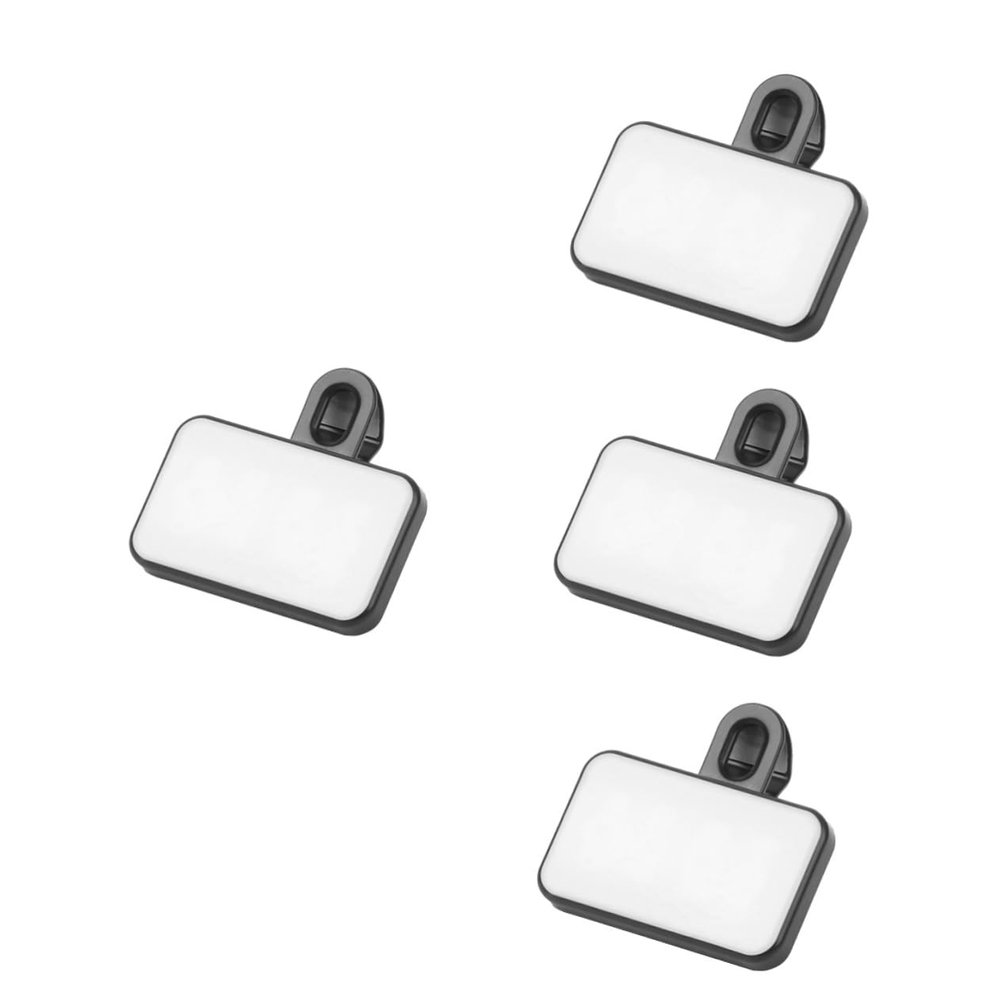Angoily 4pcs Led Clip Light Brightness for Video Conferencing Photography and Makeup Portable Camera Light for Phones and Laptops for Live Streaming and