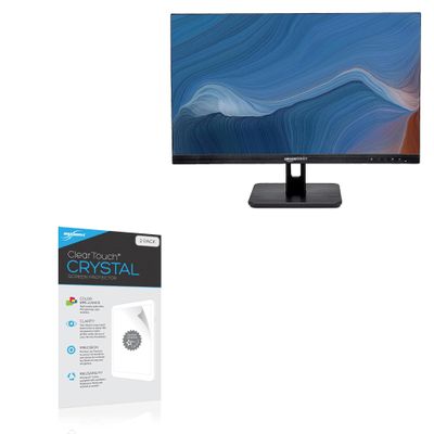 BoxWave Screen Protector Compatible with Amazon Basics 24E2QA (24 in) - ClearTouch Crystal (2-Pack), HD Film Skin - Shields from Scratches