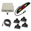 KACEPAR Cars Parking Assistance Reversing Radar w/4 Sensors, Alarm Buzzer Reminder for Safe Driving, 12V-24V Vehicles Reverse Backup Radar System with LED Display Front/Rear Parking Sensors view 1