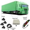 KACEPAR Cars Parking Assistance Reversing Radar w/4 Sensors, Alarm Buzzer Reminder for Safe Driving, 12V-24V Vehicles Reverse Backup Radar System with LED Display Front/Rear Parking Sensors view 2