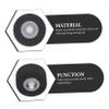 Angoily 12pcs Pinch Roller Bearing Wheel for Video Tape Recorder and Audio Equipment Rubber Guide Pulley for Cassette Players Lightweight and Portable Replacement Parts view 4