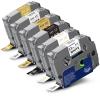 Labelwell 6-Pack Compatible TZe Label Tape 12mm 0.47 Inch Laminated Multi-Color TZ TZe-231 234 335 831 931 MQ835 TZe231 for PT-H110 D200 D210 D220 Label Maker, White/Gold/Sliver/Black view 1