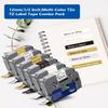 Labelwell 6-Pack Compatible TZe Label Tape 12mm 0.47 Inch Laminated Multi-Color TZ TZe-231 234 335 831 931 MQ835 TZe231 for PT-H110 D200 D210 D220 Label Maker, White/Gold/Sliver/Black view 2