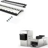 Enmane 0.5U 24Port Blank Keystone Patch Panel 19-inch &CAT6 Keystone Jack Coupler Shielded view 1