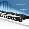 Enmane 0.5U 24Port Blank Keystone Patch Panel 19-inch &CAT6 Keystone Jack Coupler Shielded view 2