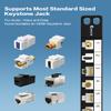 Enmane 0.5U 24Port Blank Keystone Patch Panel 19-inch &CAT6 Keystone Jack Coupler Shielded view 4
