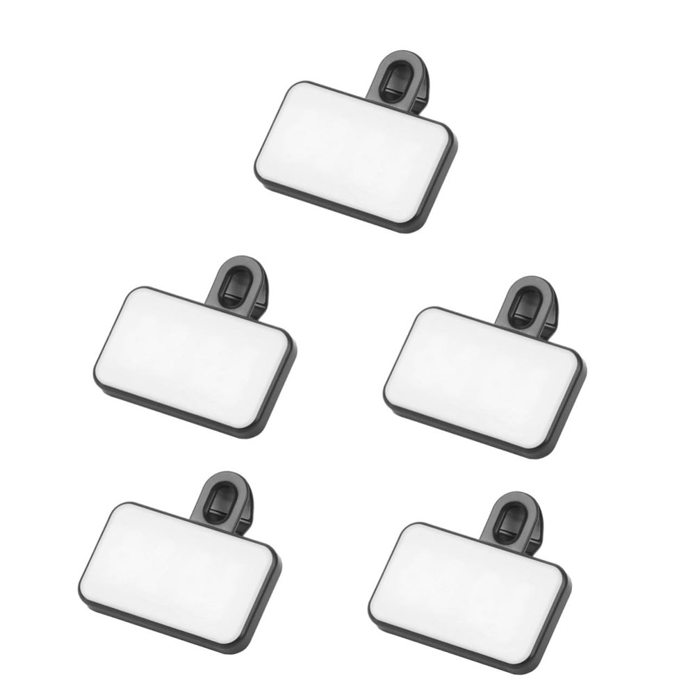 Angoily 5pcs Led Video Light Clip for Portable Camera Brightness Color for Live Streaming Photography Makeup and Video Conferencing Compact Easy to Use
