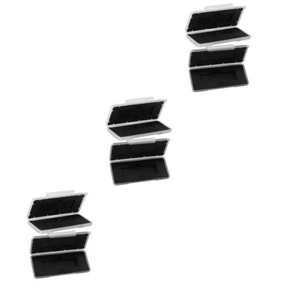 Angoily 6pcs Ssd Storage Case Hard Drive Storage Case Buckle Design Easy to Open Close Compact Design for Dual Hard Drive High Grade Material