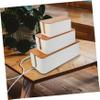 Angoily 3pcs Cord Management Box Lid Cable Organizer Wires Tidy and Protected Storage view 4