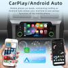 5 Inch Touch Screen Car Stereo Built-in CarPlay/Android Auto/Mirror-Link,1Din Radio Receiver with Bluetooth 5.1 Handsfree,FM USB Tpye C Audio Video Player+12LED Camera view 2