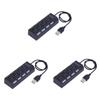 Angoily 3pcs USB Hub Ports Data Hub USB Splitter Expander for Pc Laptop Desktop view 1