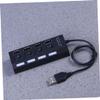 Angoily 3pcs USB Hub Ports Data Hub USB Splitter Expander for Pc Laptop Desktop view 2