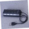 Angoily 3pcs USB Hub Ports Data Hub USB Splitter Expander for Pc Laptop Desktop view 4