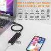 TSUPY USB 3.2 Hub Multi USB Adapter Port Expander with 4ft Cable, USB 3.0 Splitter SD/TF Card Reader & 3 USB 3.0 Ports Compatible for PC, Laptops, Surface Pro, MacBook, view 4