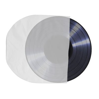 Angoily 50pcs Vinyl Record Sleeves Thick Inner Bags for Protects Against Scratches and Data Easy for Safe Storage
