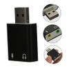Angoily Audio Adapter Lightweight Aluminum External Stereo Sound Card Headphone Jack 7.1 Channel No Driver Required view 2