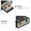Angoily Audio Adapter Lightweight Aluminum External Stereo Sound Card Headphone Jack 7.1 Channel No Driver Required view 4