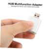 Angoily 7.1 Stereo Audio Adapter External Sound Card Headphone Microphone Jack Easy to Use for Desktop Laptop view 2