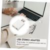 Angoily 7.1 Stereo Audio Adapter External Sound Card Headphone Microphone Jack Easy to Use for Desktop Laptop view 3