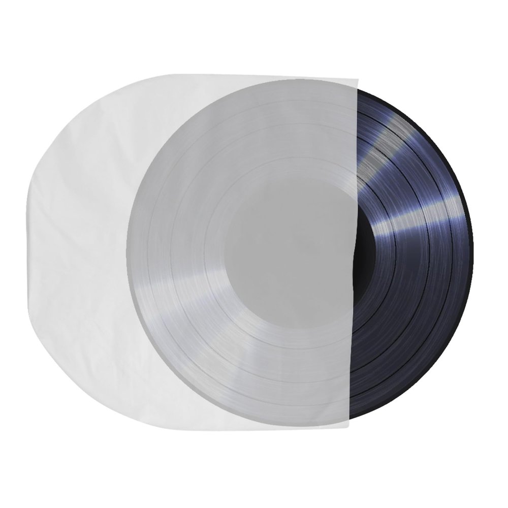 Angoily Vinyl Record Inner Sleeves 50 Pieces 8 Mil Thick Record Plastic Bags for
