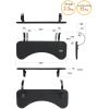 Ergonomics Computer Keyboard Stand for Desk, Edge Design Mesh Material Sponge Filling Drill-Free Installation, Extend Desktop, Table Mount Armrest Shelf(75.5cm) view 2