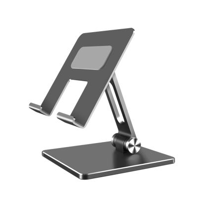 Kamonda Adjustable & Foldable Tablet StandPortable Aluminum Holder for Laptop Tablets 13-17inch Slim and Stable Anti-Slip, Gray