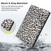 Qindaiwen Case for 6.8" Kindle Paperwhite 11th Generation 2021 Lightweight PU Leather Cover with Auto Wake/Sleep for Amazon Kindle Paperwhite 2021 Signature Edition/Kids E-Reader, Leopard Print view 4