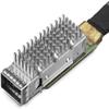 10Gtek 100G QSFP28 to QSFP28 Extender Cage with EEPROM on Extender Side, 3M Flat Cable in Nylon Jacket, 30AWG, 10cm view 2
