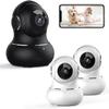 litokam Bundle of Black Indoor Camera & 2 Pack White Security Camera view 1