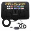 AUTERCO Indoor TV Antenna for Smart TV, Digital Amplified HDTV Antenna, Support 4K 8K 1080p VHF UHF All TV's Television for Local Channels, Detachable Antenna TV Signal Amplifier-9.8 FT HDTV Cable view 1