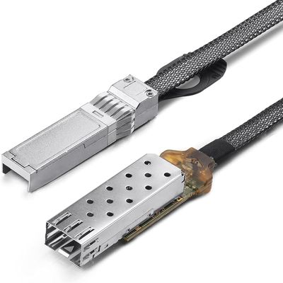 10Gtek 25G SFP28 to SFP28 Extender Cage with EEPROM on Cage Side, 3M Flat Cable in Nylon Jacket, 30AWG, 50cm