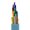 Aqua 12-Strand Fiber Indoor Distribution Fiber Optic Cable, Corning ClearCurve OM4, Multimode 50/125, 10Gbit/s, Riser Rated, PVC, 1000ft view 2