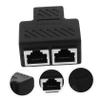 Homoyoyo Ethernet Splitter Adapter to Network Connector Compact High-Speed Ethernet for Use Simple Play Design for Connecting Multiple Devices view 4