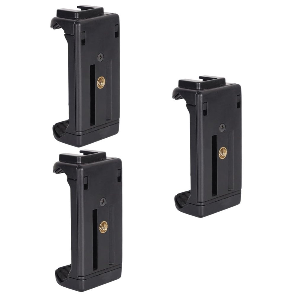 Angoily Pcs Adjustable Phone Clamp for Gimbal Inch Screw Hole Smartphone Holder for Light Stand