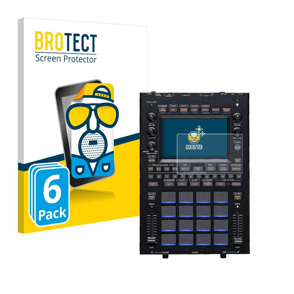 brotect 6-Pack Screen Protector Anti-Glare for KORG KAOSS Replay Screen Protector Matte, Anti-Fingerprint Protection Film