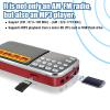 Small Radios Portable AM FM:Battery Powered Radio Support USB Flash Disk/Micro SD Card MP3 Playback TF Card Slot Digital Buttons Bass Diaphragm Pocket Radio with Excellent Reception and Sound Quality view 2