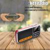 Small Radios Portable AM FM:Battery Powered Radio Support USB Flash Disk/Micro SD Card MP3 Playback TF Card Slot Digital Buttons Bass Diaphragm Pocket Radio with Excellent Reception and Sound Quality view 4