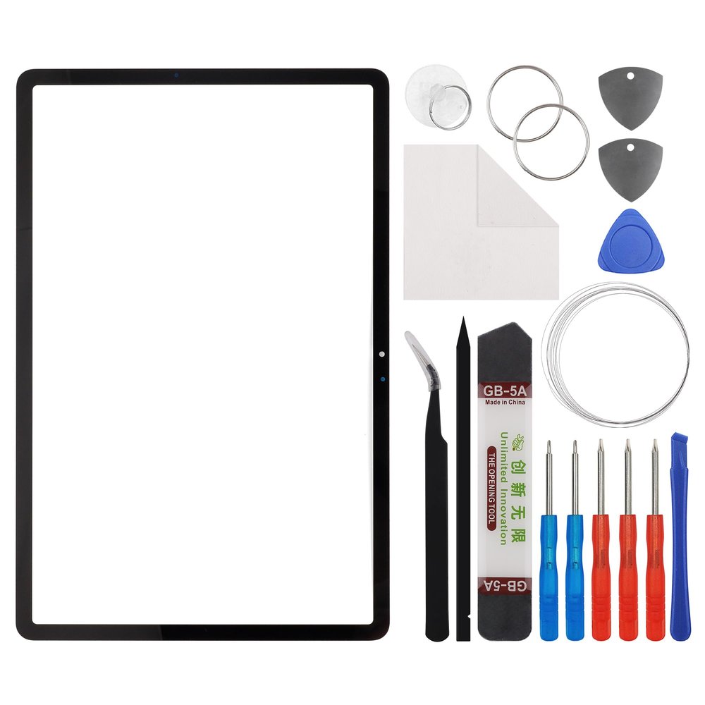 E-yiiviil Front Glass (Without LCD Display) Compatible with Samsung Galaxy Tab S9 FE+ SM-X610, SM-X616B 12.4 inch inch with Tools