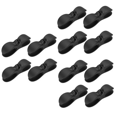 DOITOOL Sets Cord Keepers for Cables Power Cord Holder Adhesive Cable Organizer Clips for Tidy Home Storage Pcs